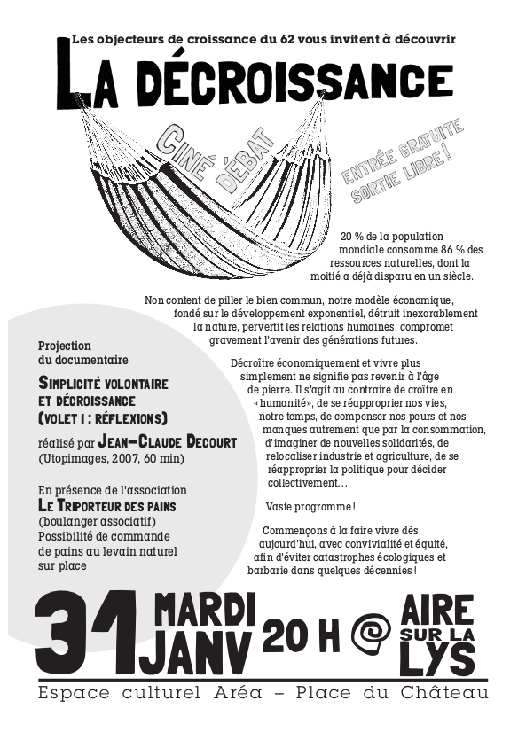 31 janvier 2012 : Ciné-débat à Aire sur la Lys