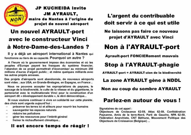  Le tract distribué